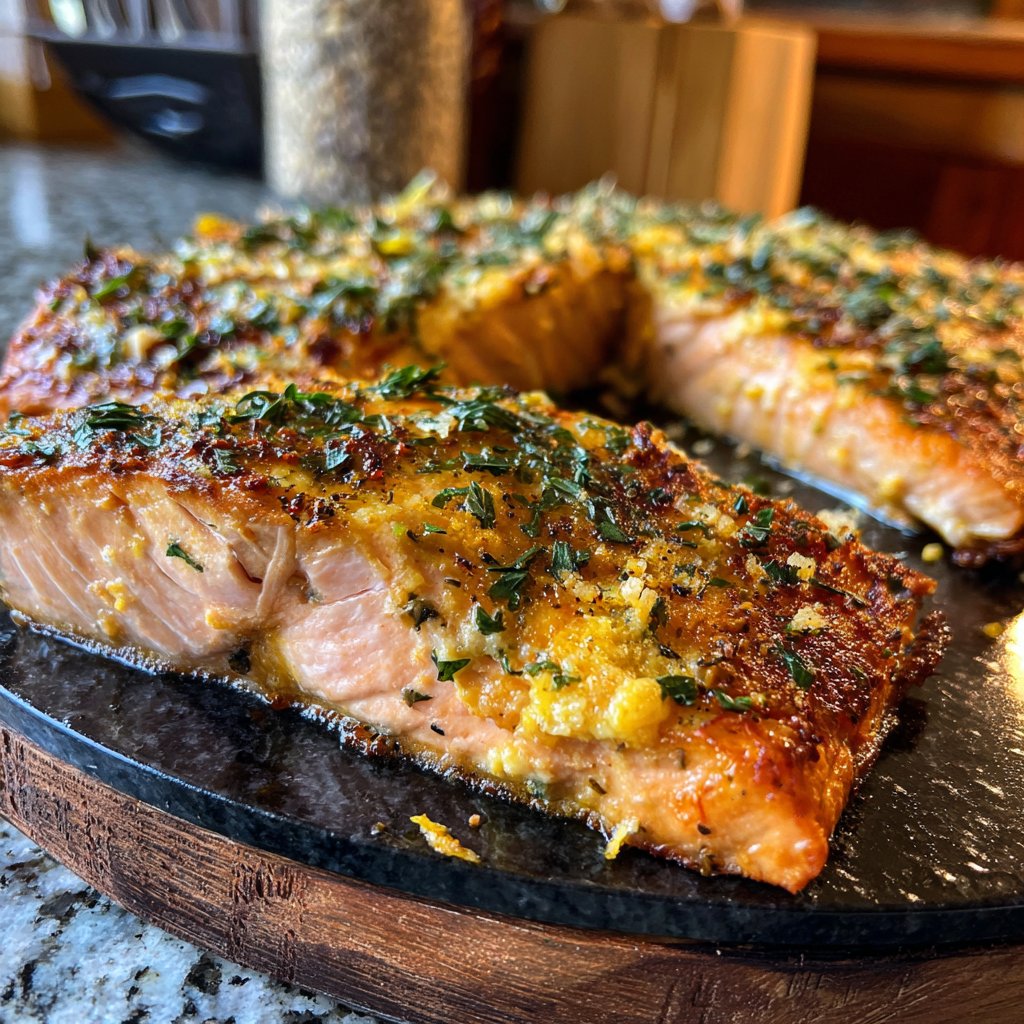 Baked Salmon with Herbs