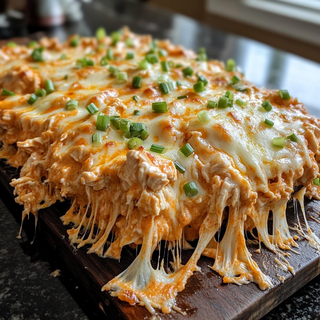 Healthy Crockpot Buffalo Chicken Dip