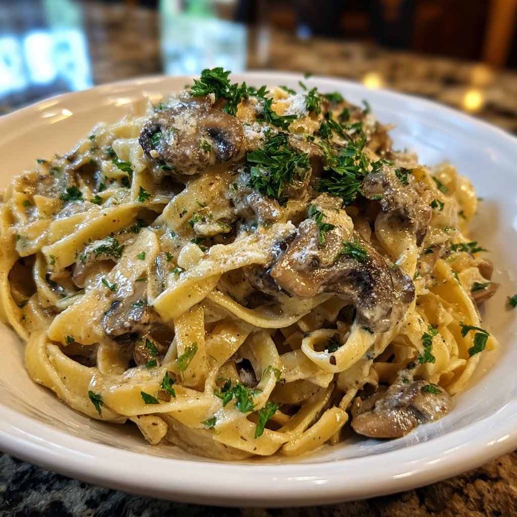 Romantic Mushroom Tagliatelle