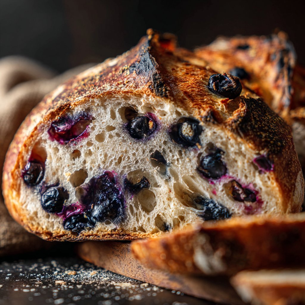 Blueberry Lemon Sourdough Bread