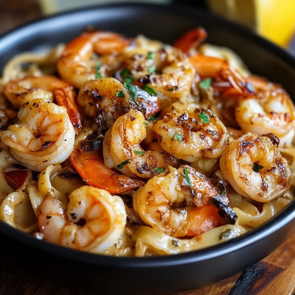 Blackened Shrimp Stroganoff