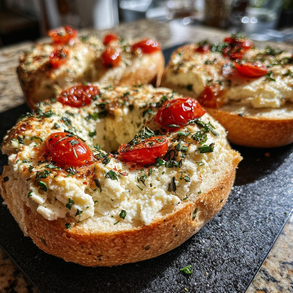 High Protein Cottage Cheese Bagels
