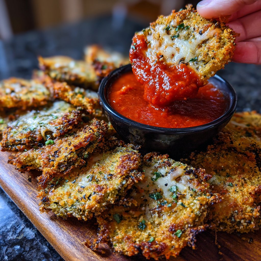 Crispy Eggplant Parmesan Chips