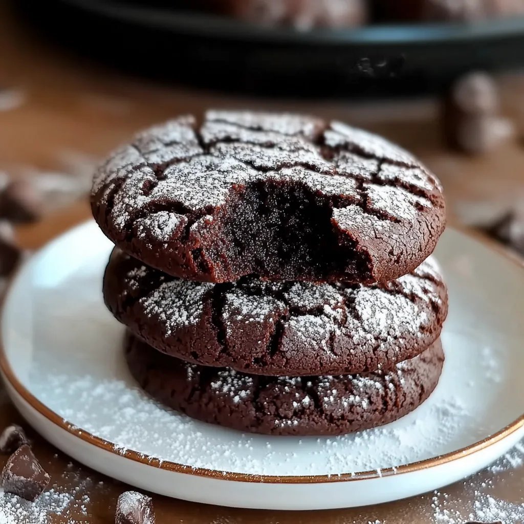 Chocolate Crinkle Cookies