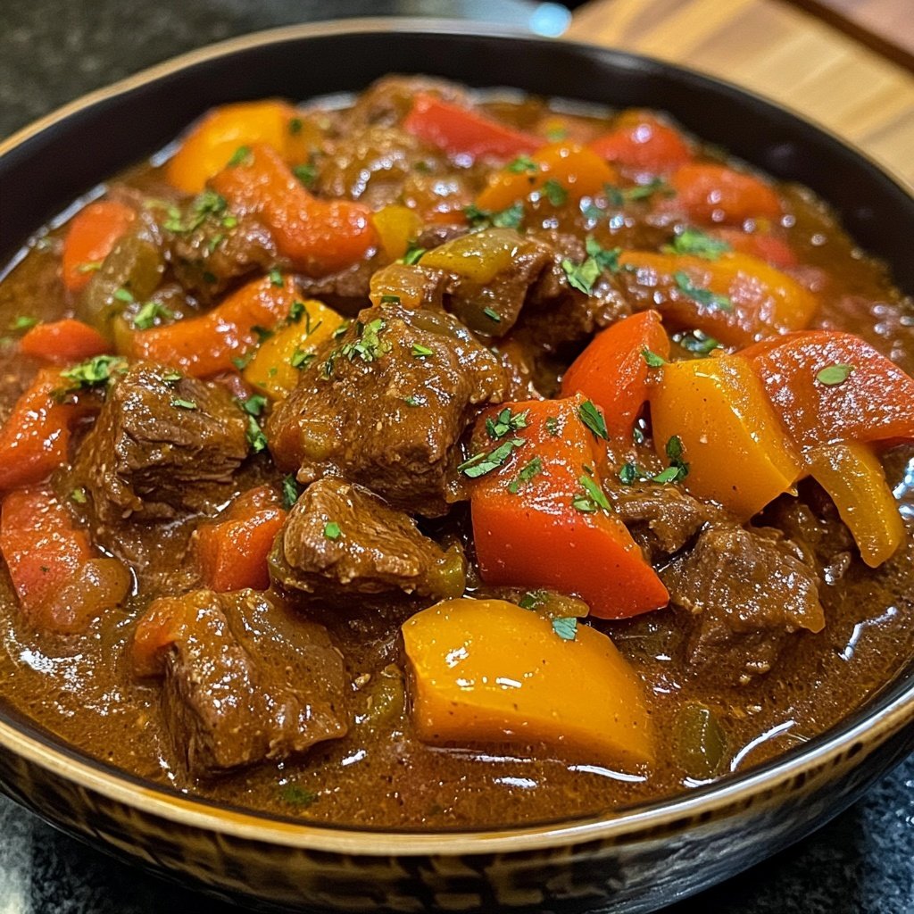 Jamaican Beef Stew With Rice