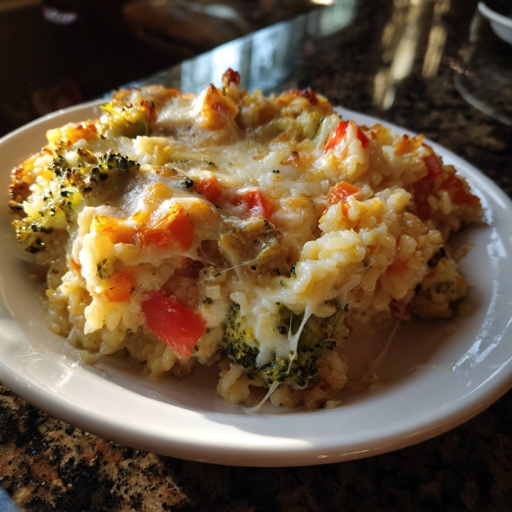 Baked Veggie Rice Casserole