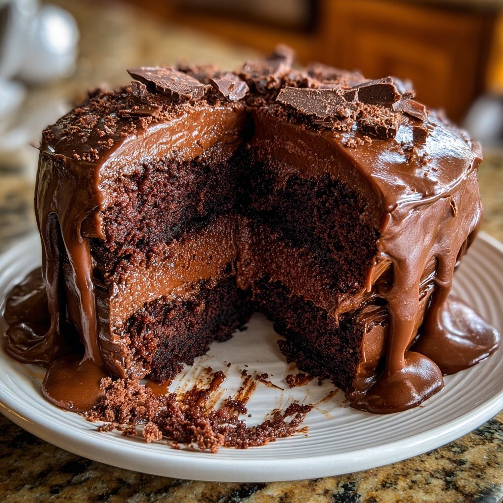 Chocolate Cake With Milk Frosting