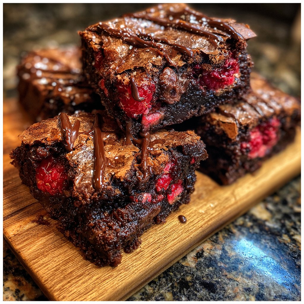 Chocolate Raspberry Brownies