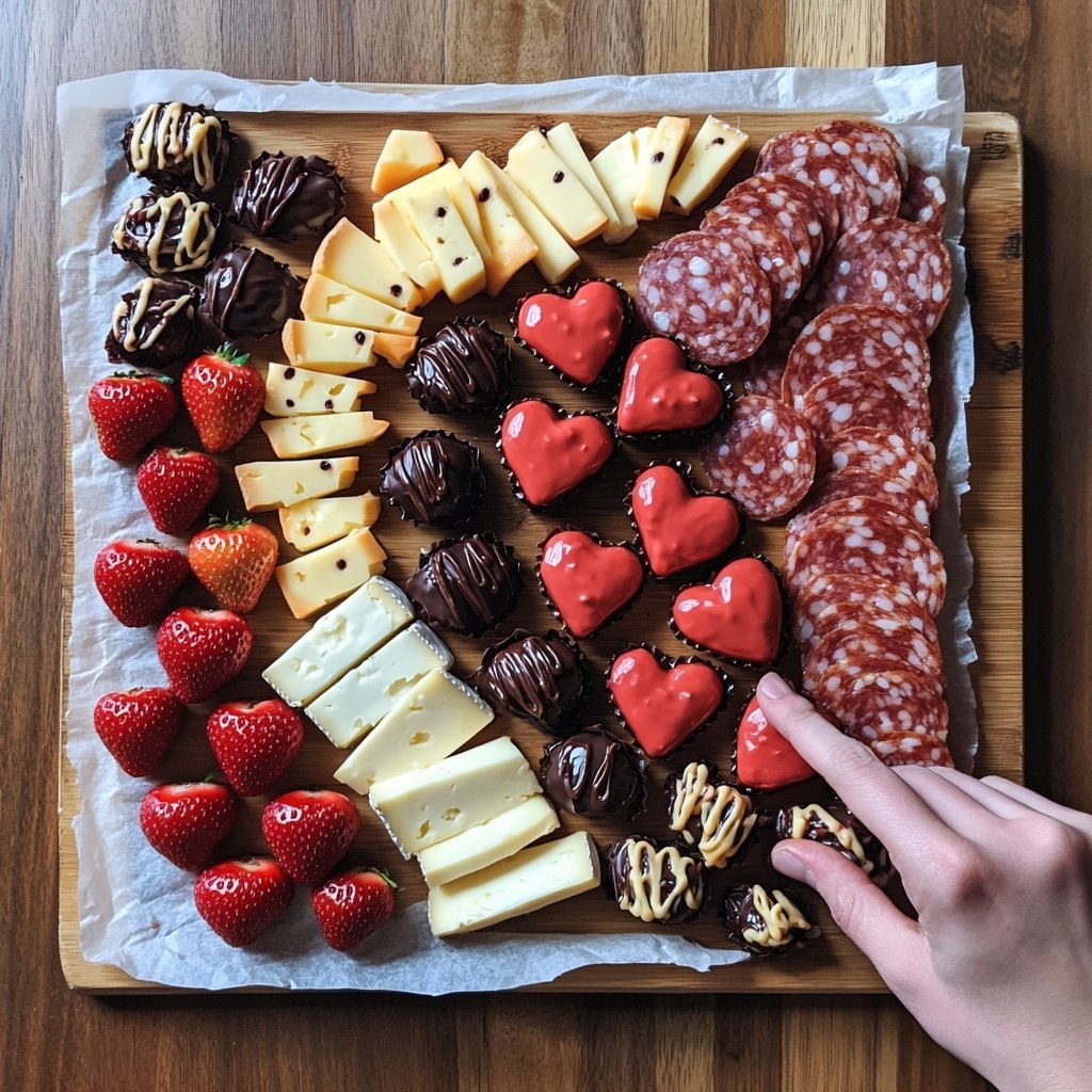 Valentines Day Charcuterie Board Easy