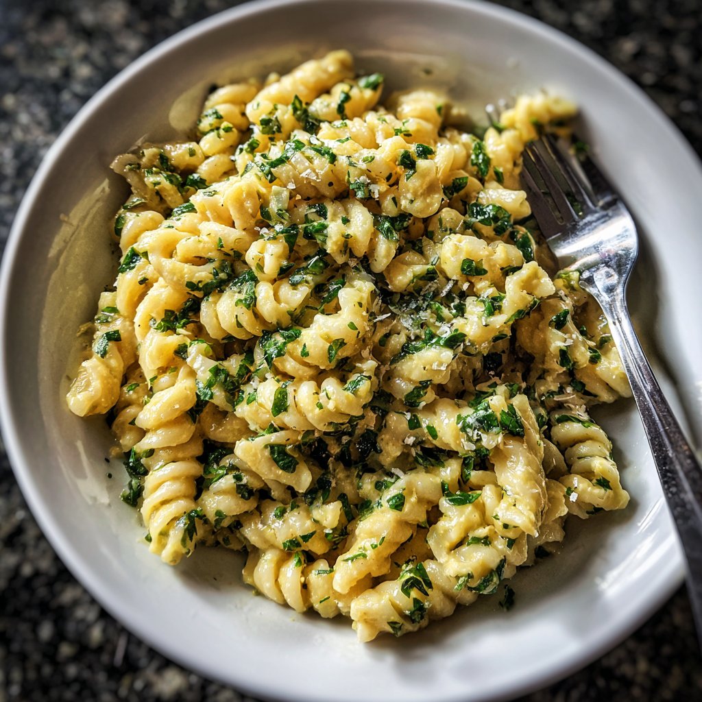 Creamy Lemon Chickpea Pasta