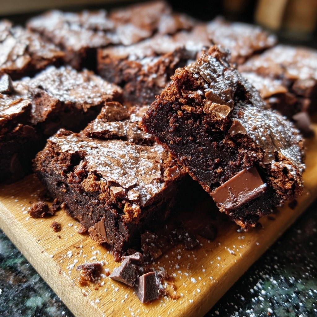 Chewy Sourdough Discard Brownies