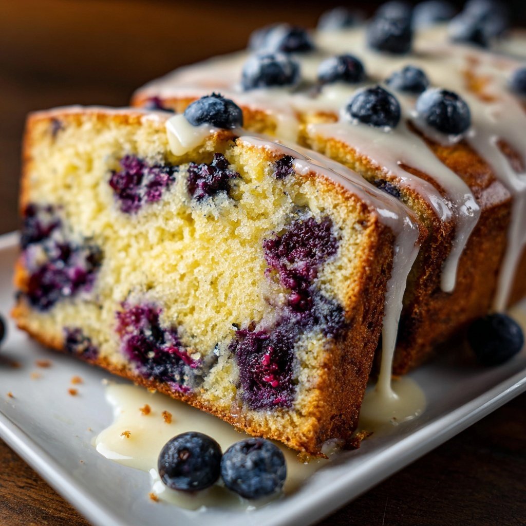 Baking & Desserts Lemon Blueberry Loaf Cake