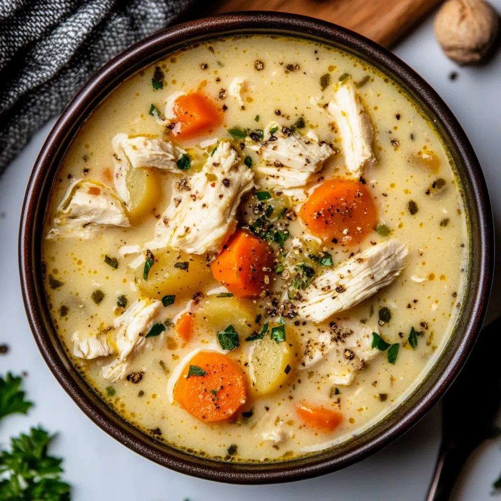 Crockpot Creamy Chicken and Potato Soup