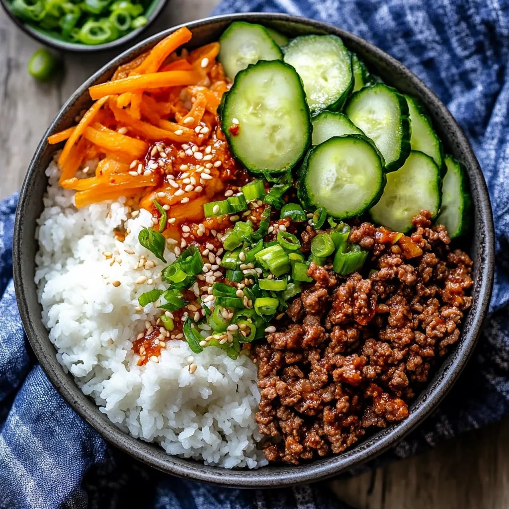 Quick & Easy Korean Ground Beef Bowl – Better Than Takeout!