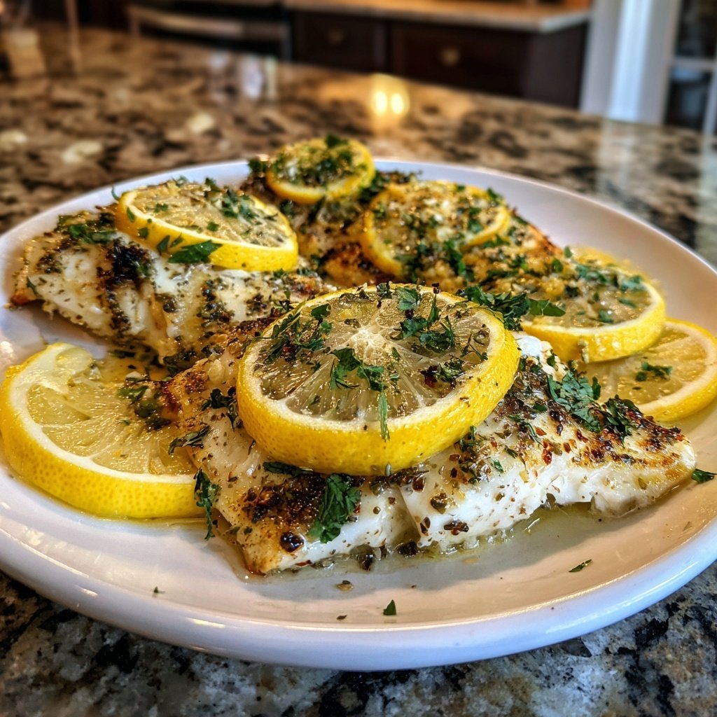 Healthy & Light Lemon Grilled Fish Plate